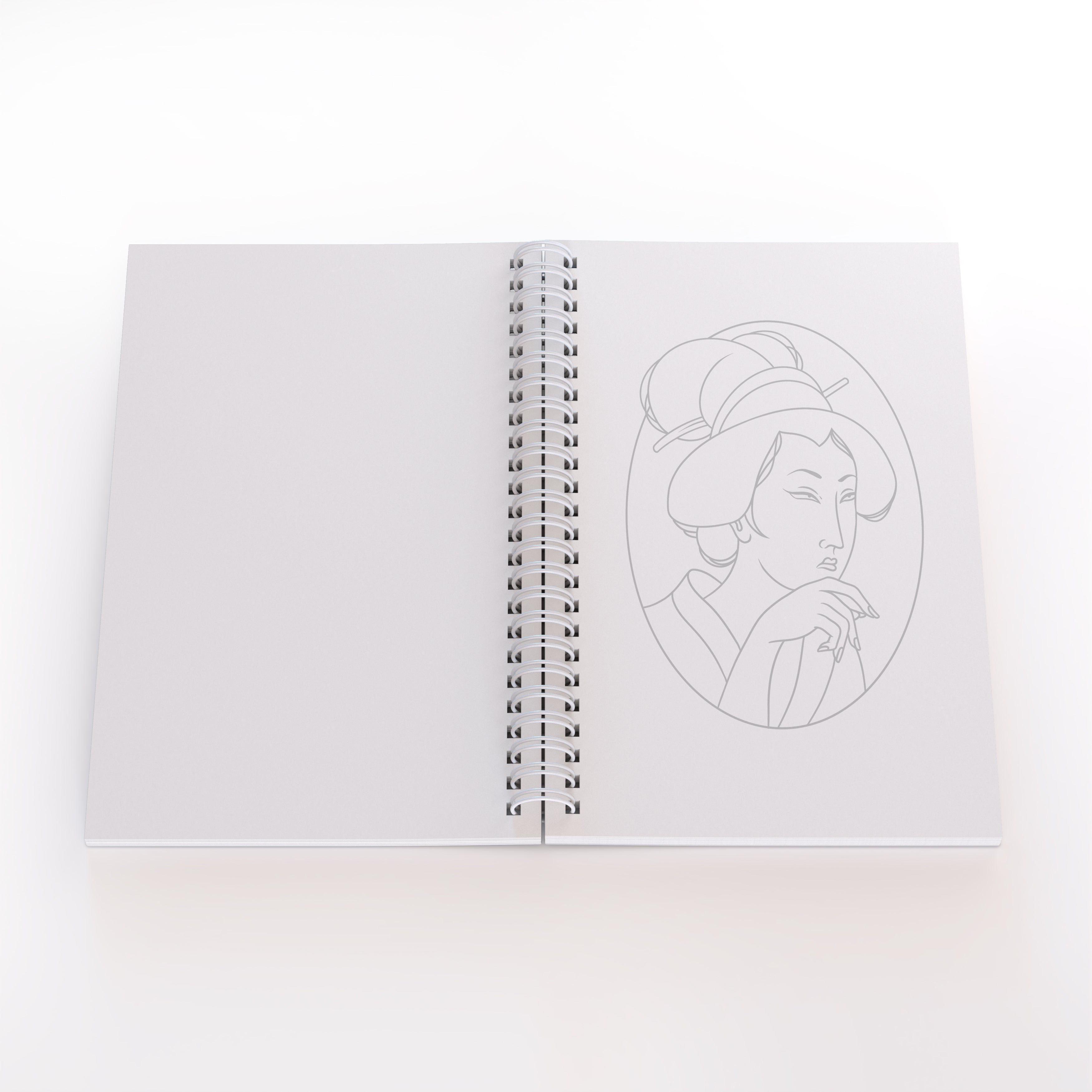 Livro de Colorir com Arte Japonesa Tradicional